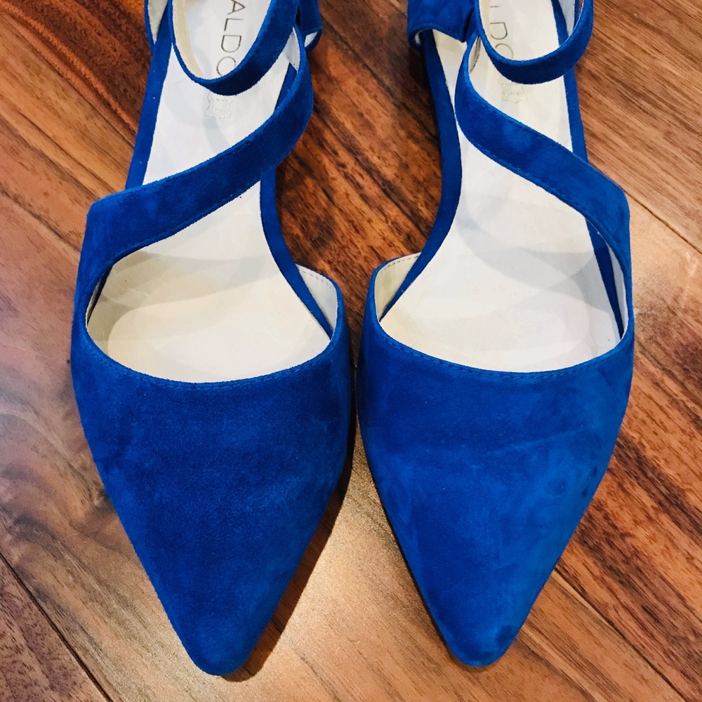 BLUE SUEDE SHOES...  Aldo not Elvis!